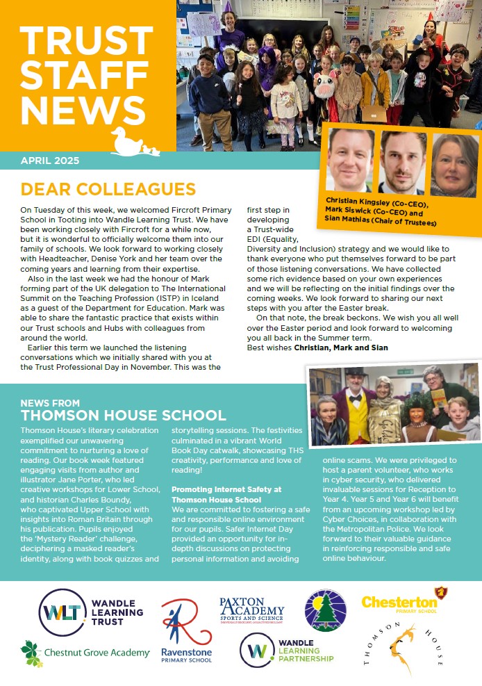 Spring newsletter cover